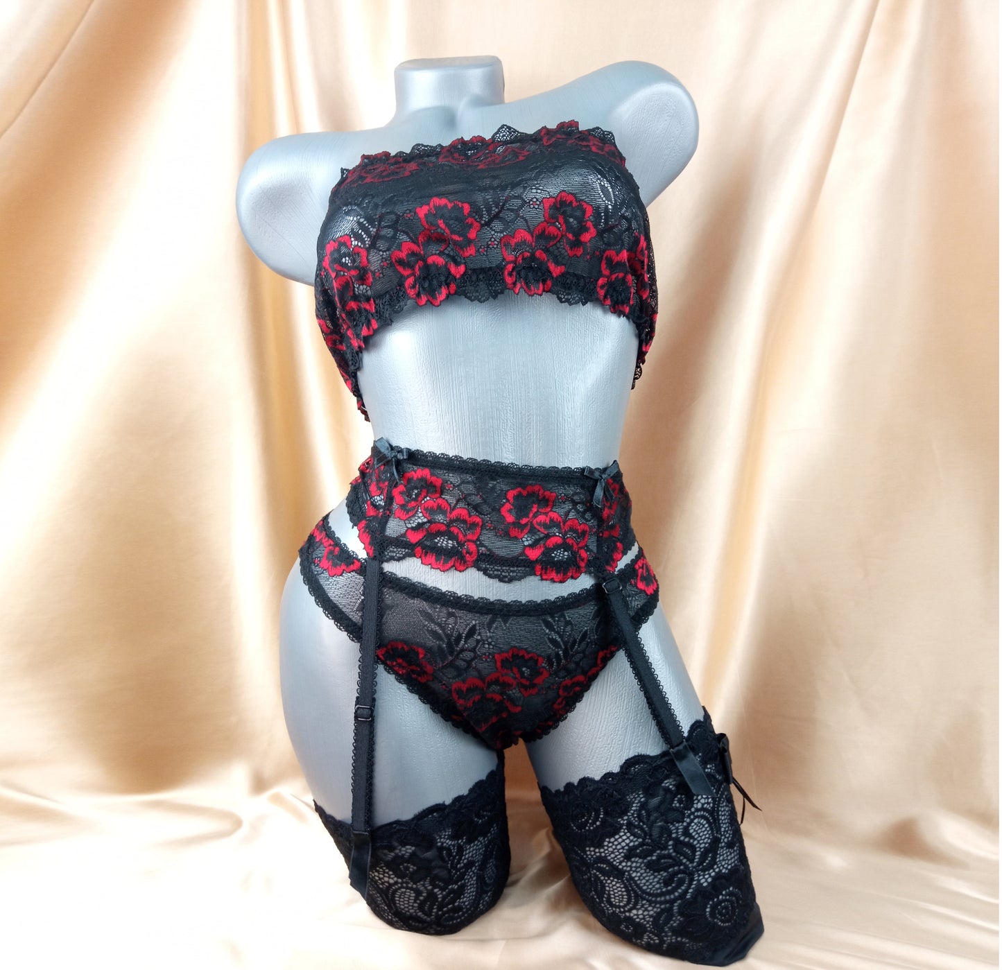 See through Lingerie Set of 3, BDSM Lingerie, Erotic Lingerie, Goth Lingerie, Kinky Lingerie, Fetish Lingerie, Women Underwear, Sexy Gift